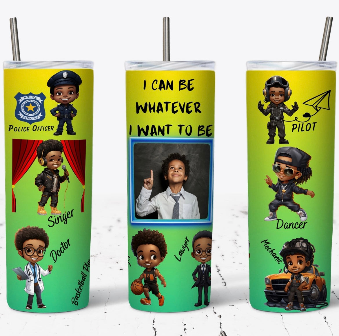 🌸Personalize A Boys Inspiration Tumbler