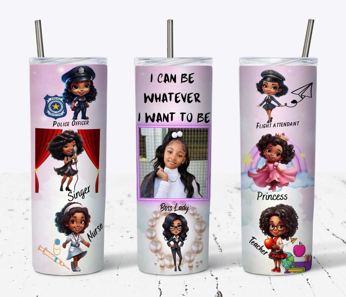 🌸Personalize A Girls Inspiration Tumbler