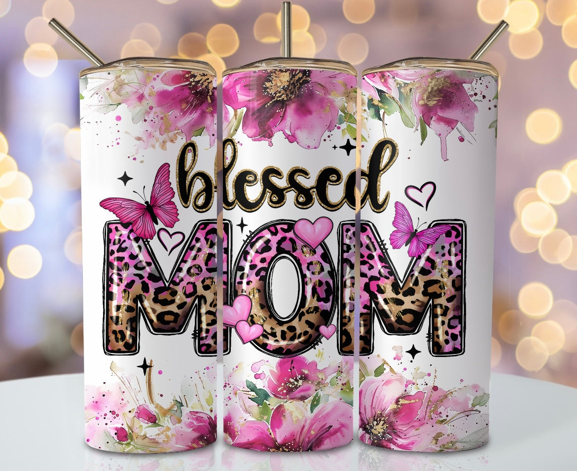 🌸Blessed Mom Tumbler