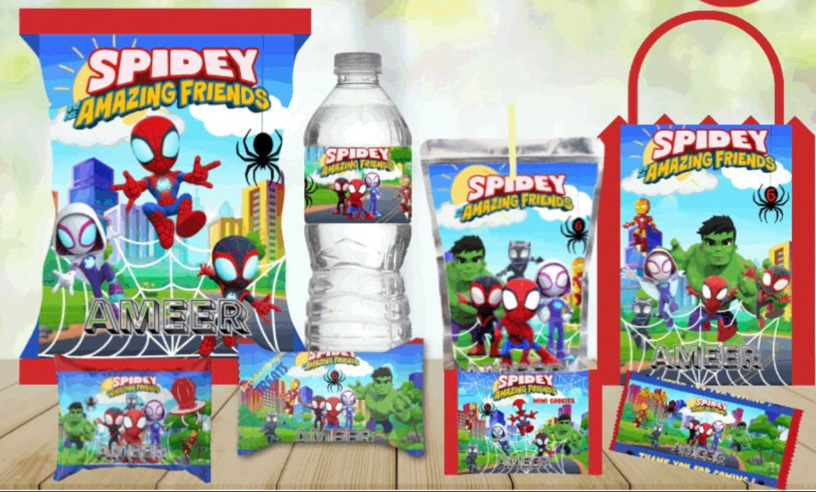 🌸Spidey & Friends Party Favor