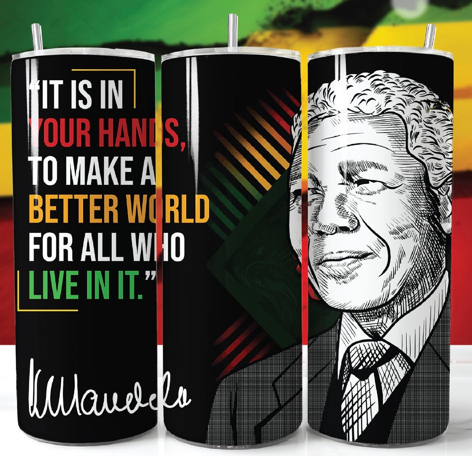 🌸Nelson Mandela Tumbler