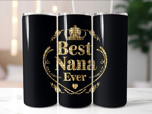 🌸Best Nana Glitter Tumbler