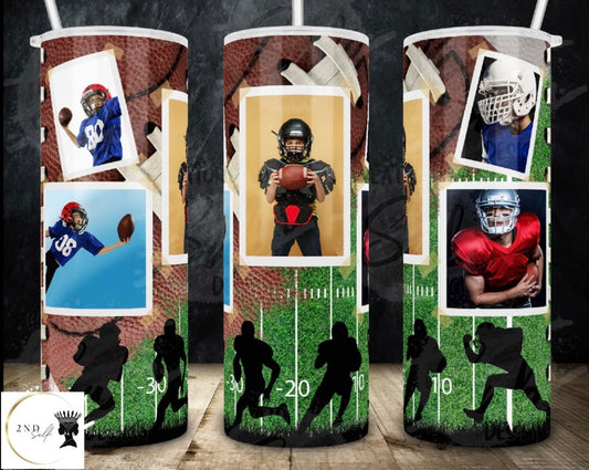 🌸Personalize A Football Tumbler