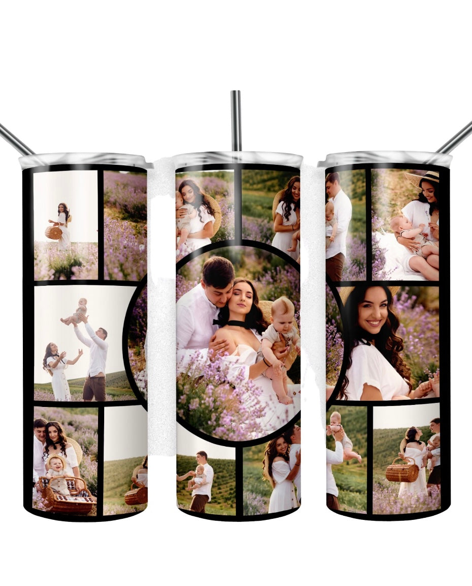 🌸Personalize A Collage Family Tumbler