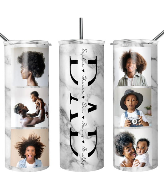 🌸Personalize A Dad Collage Tumbler