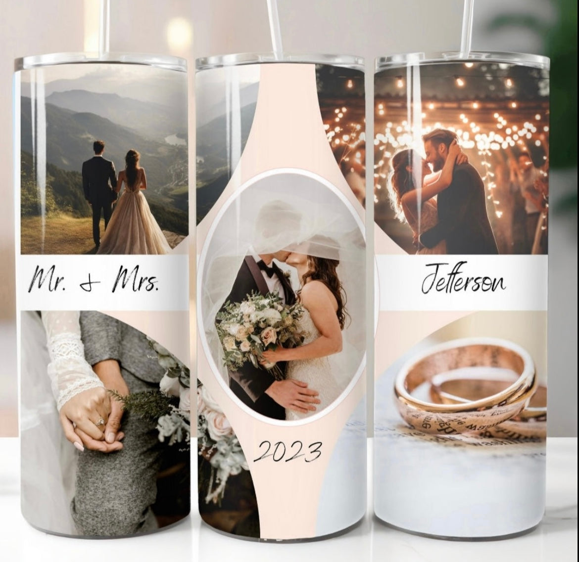 🌸Personalize A Photo Collage Tumbler