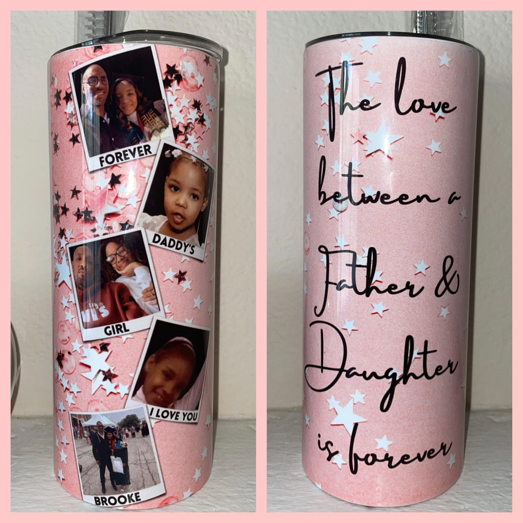 🌸Personalize A Father & Daughter Tumbler