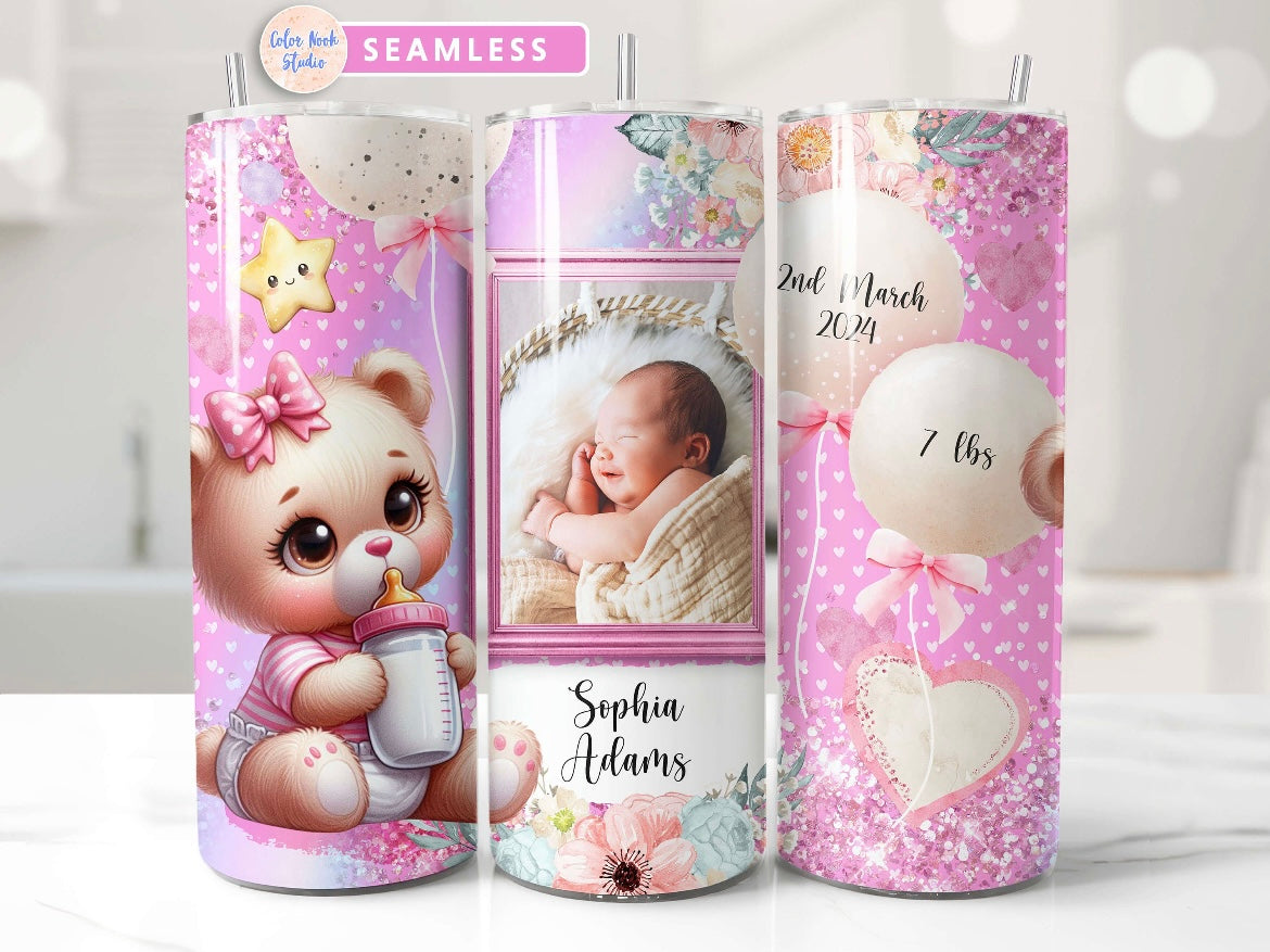 🌸Personalize A Baby Girl Tumbler