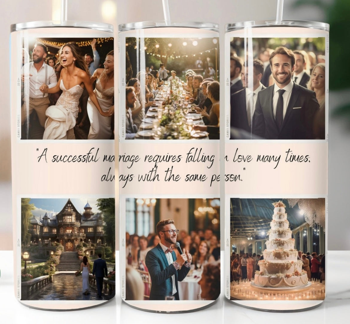 🌸Personalize A Photo Collage Tumbler