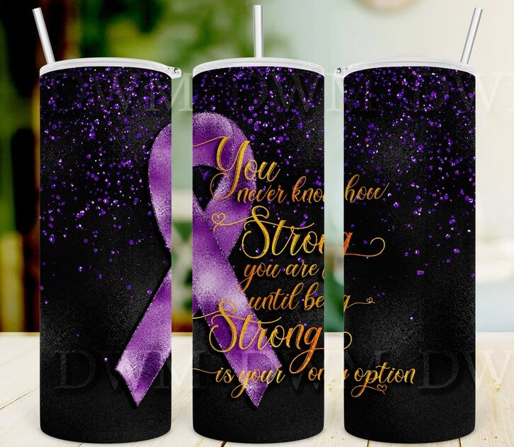 🌸Strong Purple Tumbler