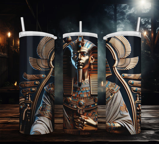 🌸3D Pharoah Tumbler